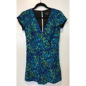 Bebe romper blue and green XS